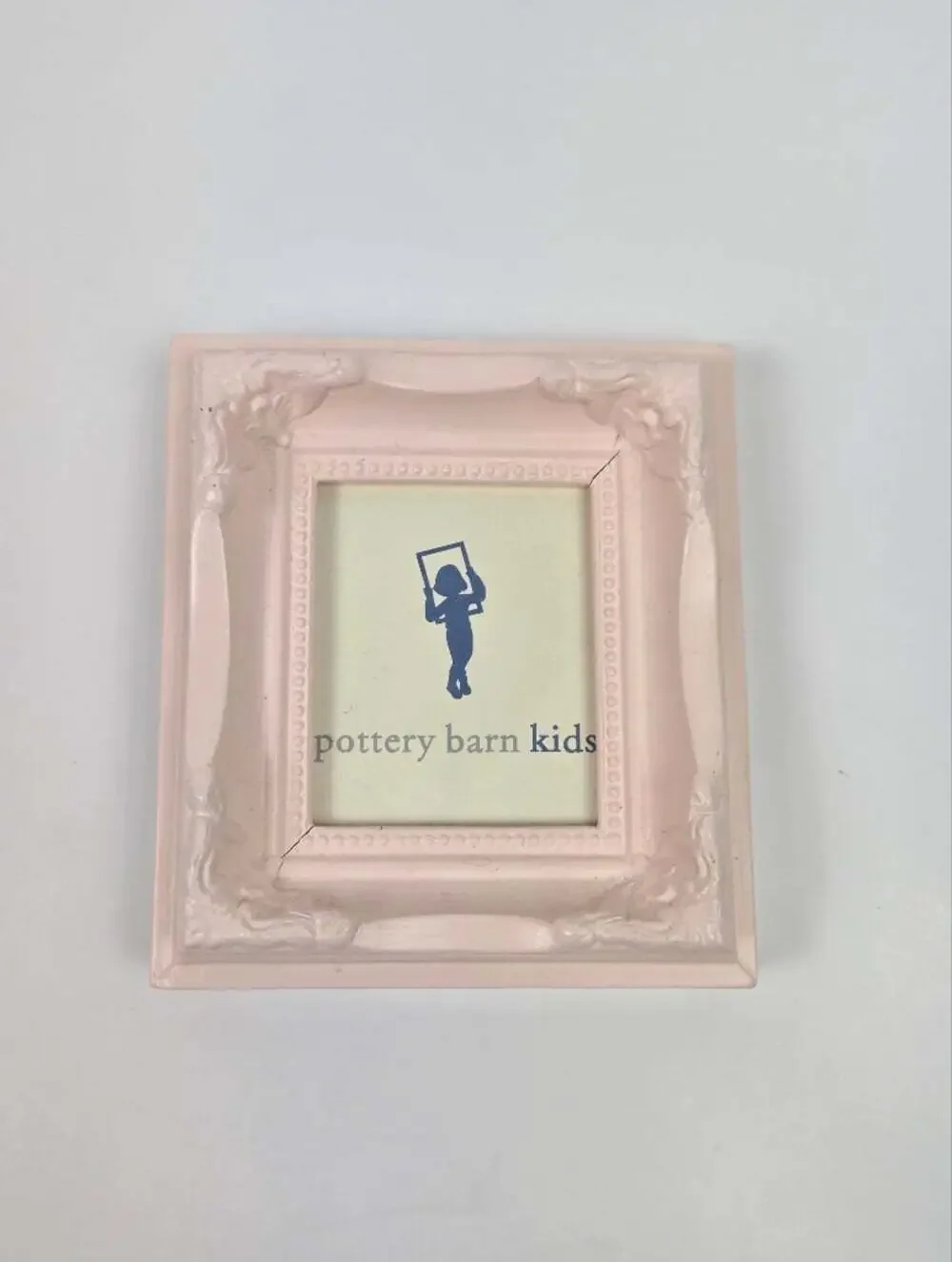 Pottery Barn Kids Pink Magnetic Picture Frames Set of 3 Shabby Chic Floral